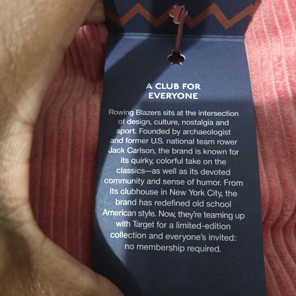 Rowing Blazers Target Corduroy Pants Pink Pleated Pleated High Waist Wale Cord 6 - Picture 15 of 15